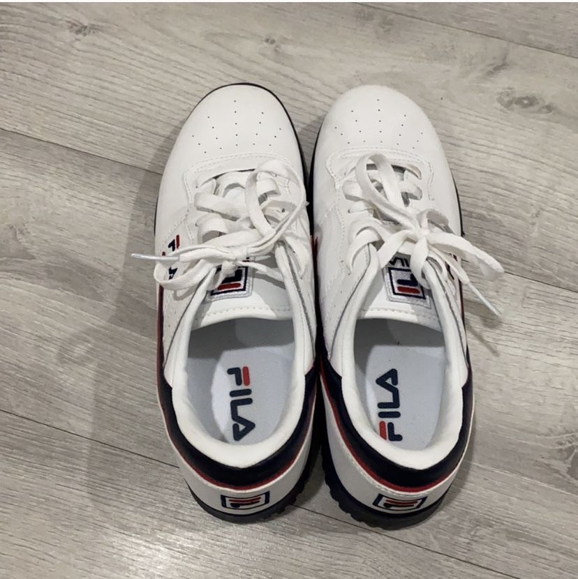 Fila old school mens silver sale