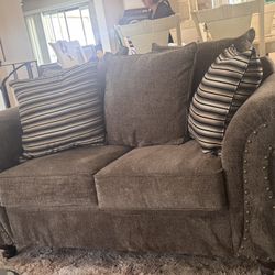 Formal couch and loveseat