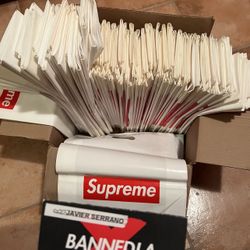 SUPREME NY SHOPPING BAGS SMALL & MEDIUM