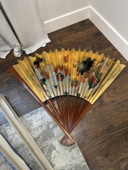 Exquisite Large Chinese Folding Fan souvenir