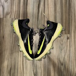 Nike Alpha Huarache Elite 4 Low MCS Baseball Black Lime FV6096-001 Men's Size 10