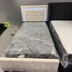 Twin Bed Frame With Mattress