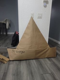Paper/ card stalk sail boat..
