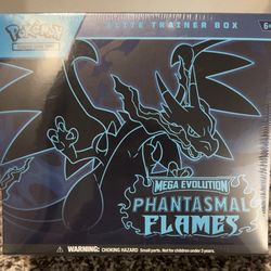 Sealed Mega Evolution Phantasmal Flames Elite Trainer Box