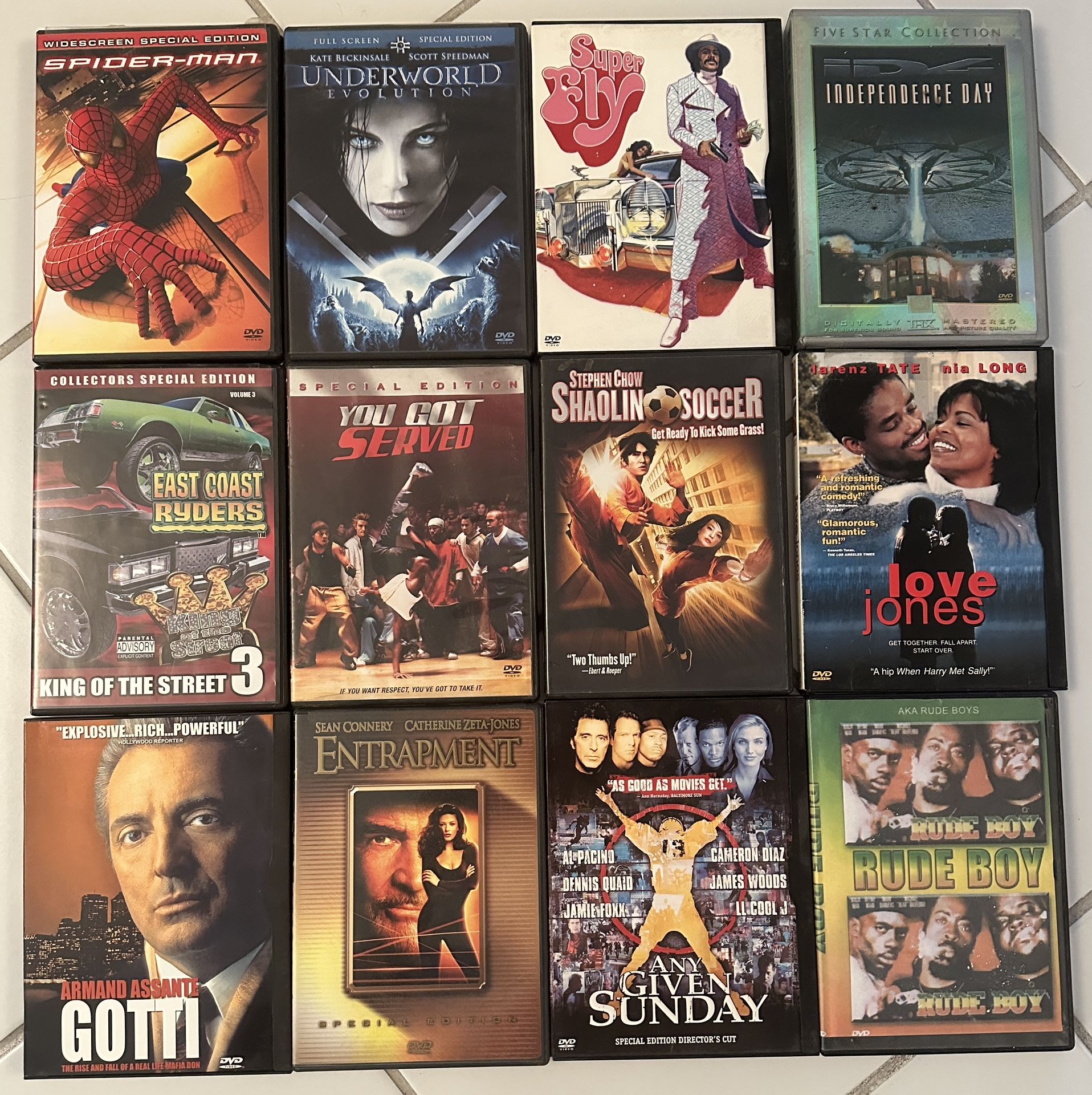 12 Movie CDs