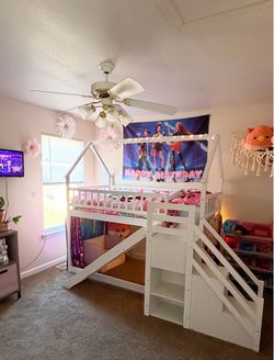 Bunk bed with slide