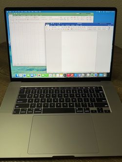 MacBook Pro Core i9 processor + Microsoft Office included.