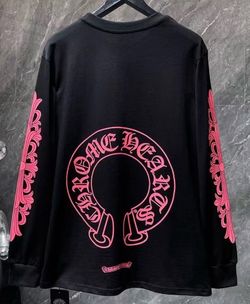 Chrome heart long sleeve T-shirt, new