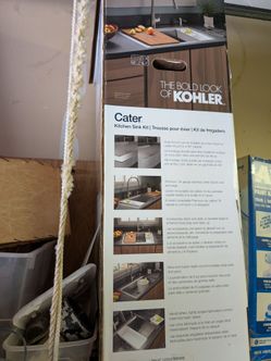 Kohler Cater Stainless Kitchen Sink Kit Undermount or Topmount