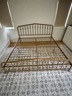 King size bed frame (free)