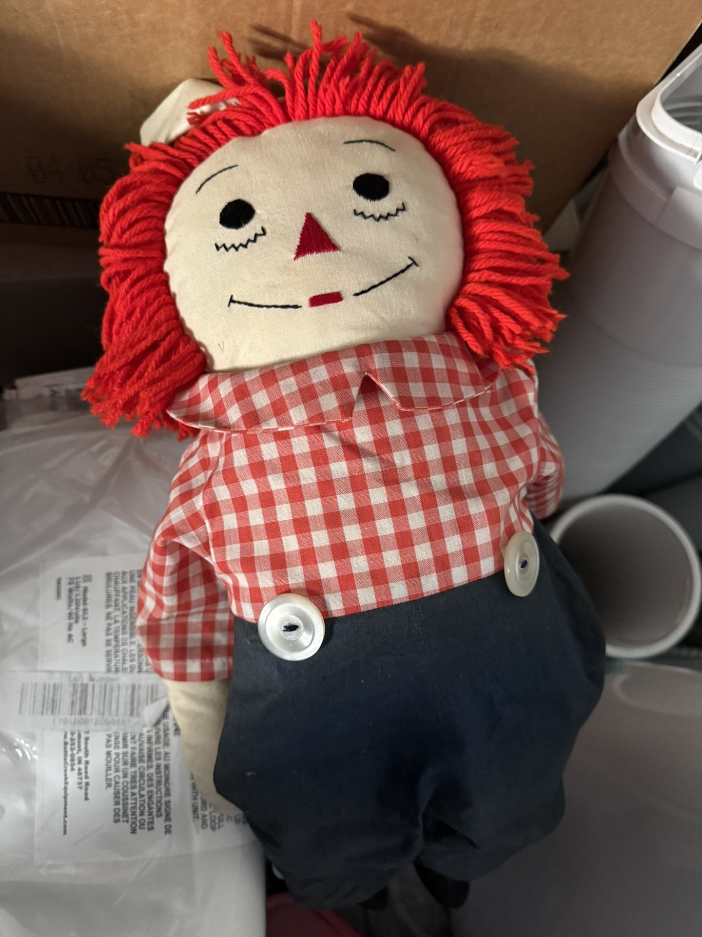 “raggedy Anne” Andy Doll -vintage