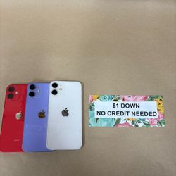 Apple IPhone 12 Mini 5G Unlocked - Only $1 Today Pay The Rest Later! 