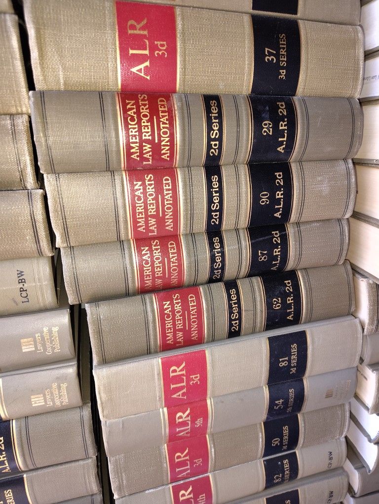 150 ALR Book Collection Mint Lawyer Books American Law Review