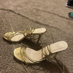 Gold Thin Heel 