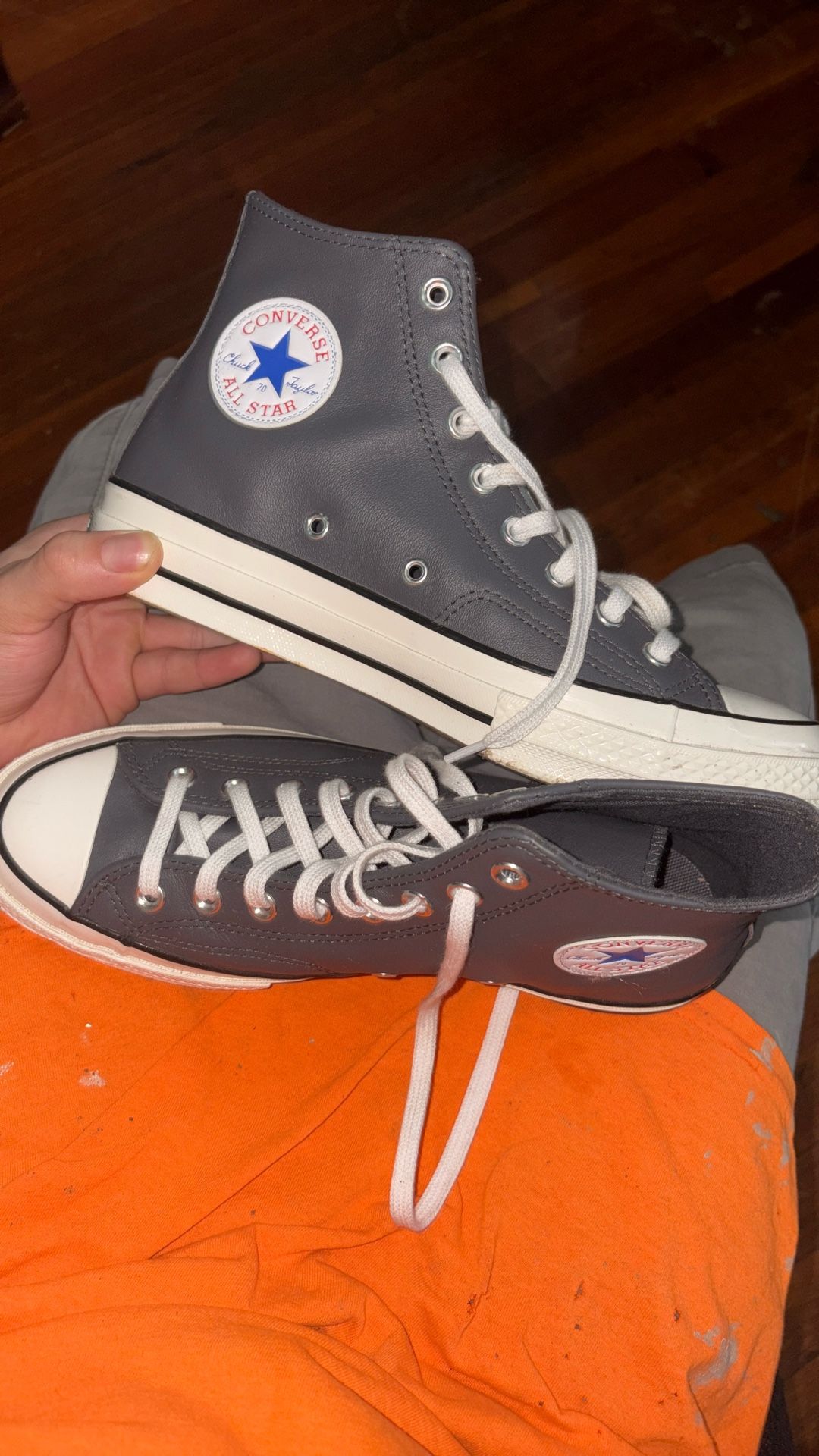 Converse Grey Leather