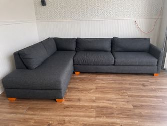 Apt2B gray sectional