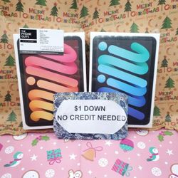 New Apple IPad Mini 6th Gen 64GB Wifi Tablet - 90 DAY WARRANTY - $1 DOWN - NO CREDIT NEEDED 