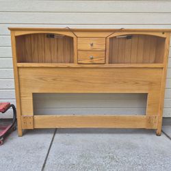 Wood queen headboard