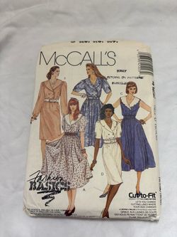 Vintage 1989 McCall’s 4122 Dress Sewing Pattern - Size 12-14-16 (UNCUT)