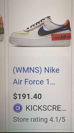Nike woman's Air  Force Shadow "white  Multi