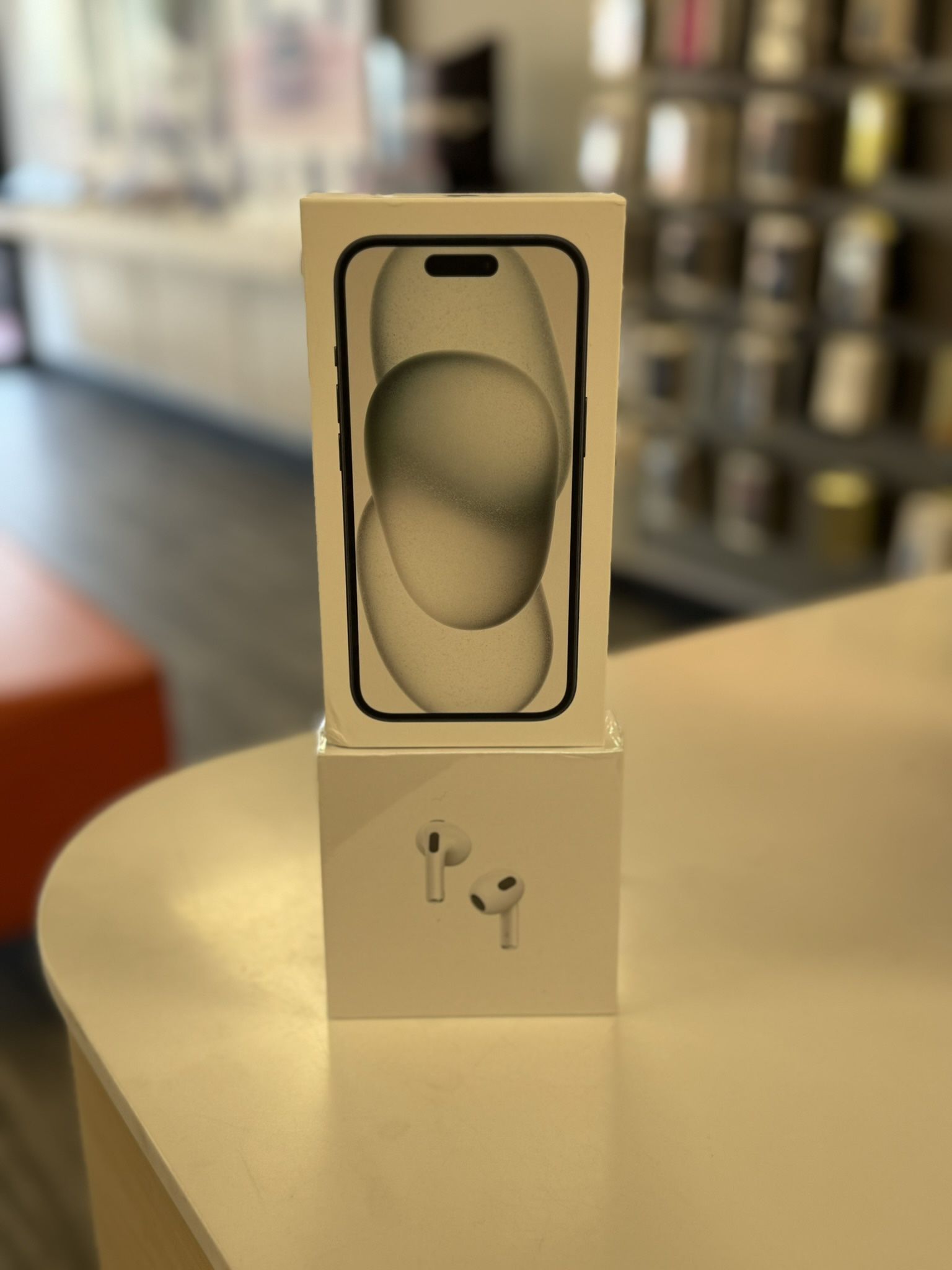 Iphone 15 brand new sealed pack With Airpods