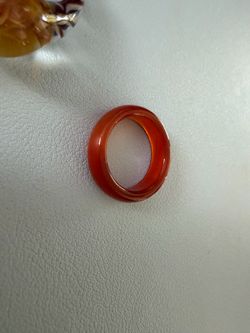 Glass ring gem ring