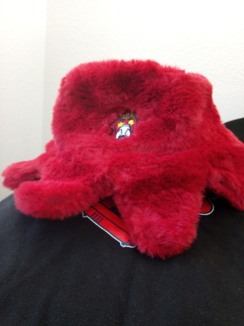 Furry Glo Sun Bucket Hat RED 新品 Glo Gang | Furry Glo Sun Bucket Hat (Red) | Hats (Headwear)