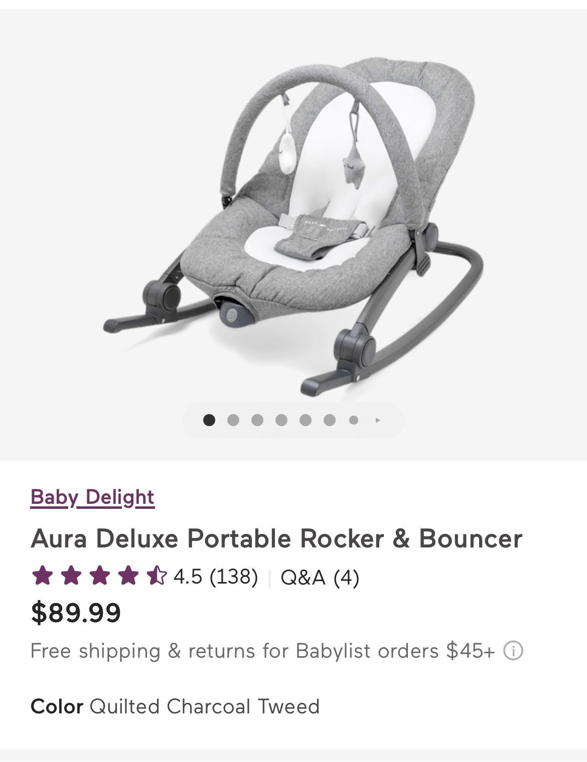Baby Delight Portable Rocker/Bouncer