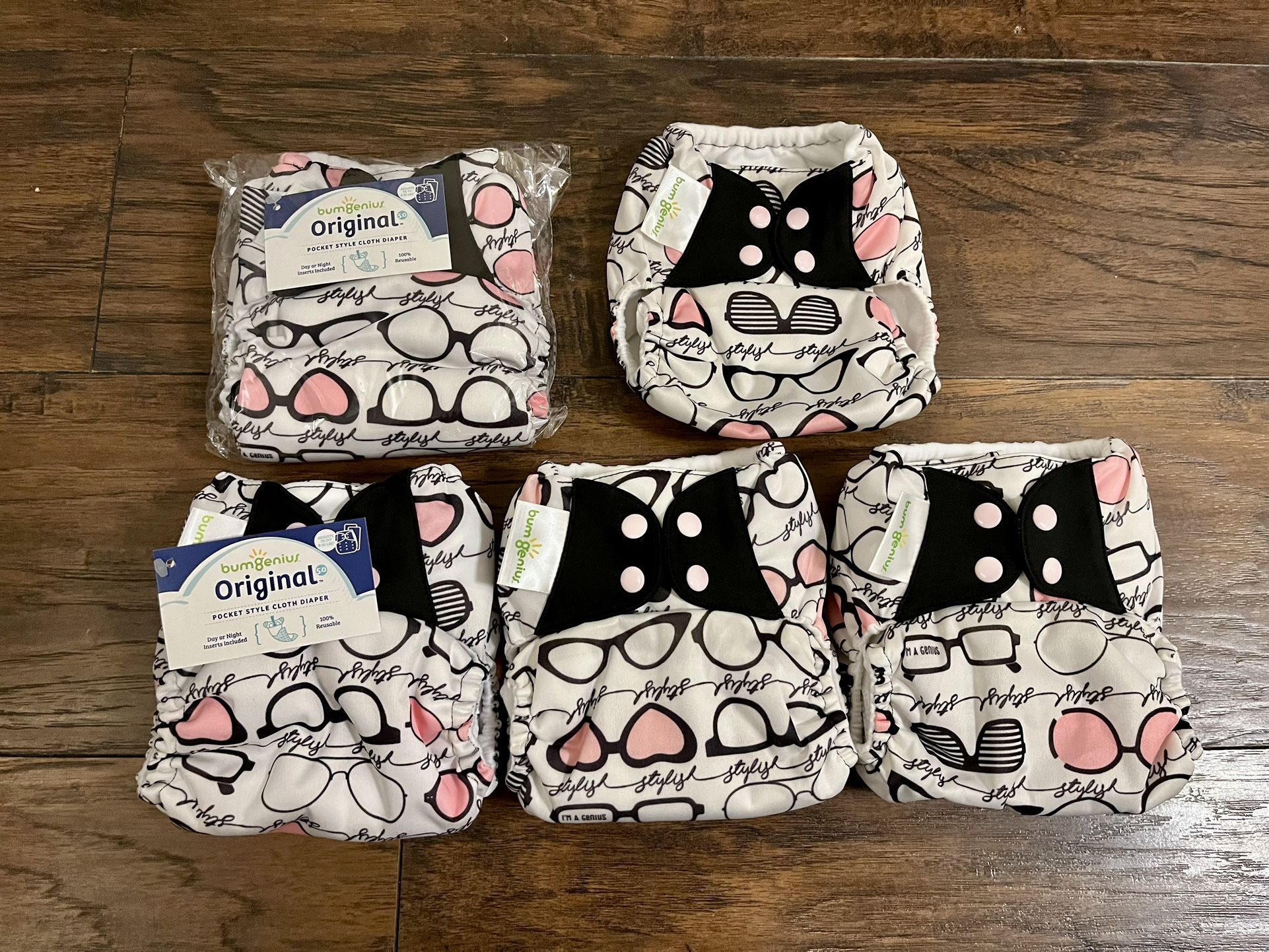 BumGenius original one size cloth diapers 5.0