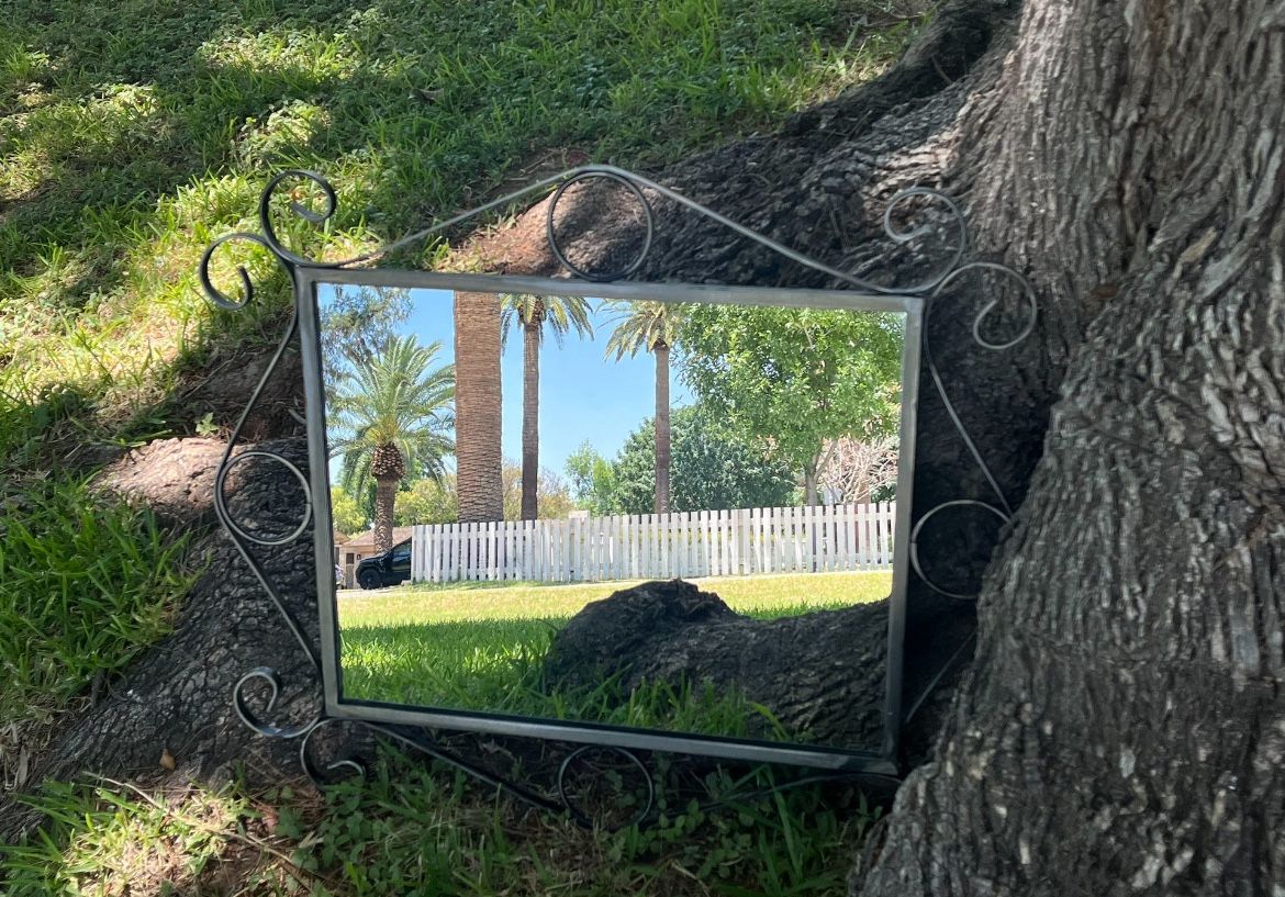 Wrought Iron Wall Mirror Southwest Perfect Condition