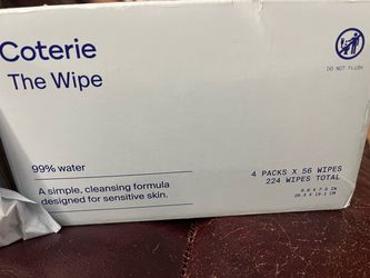 4 packs of wipes inside the box