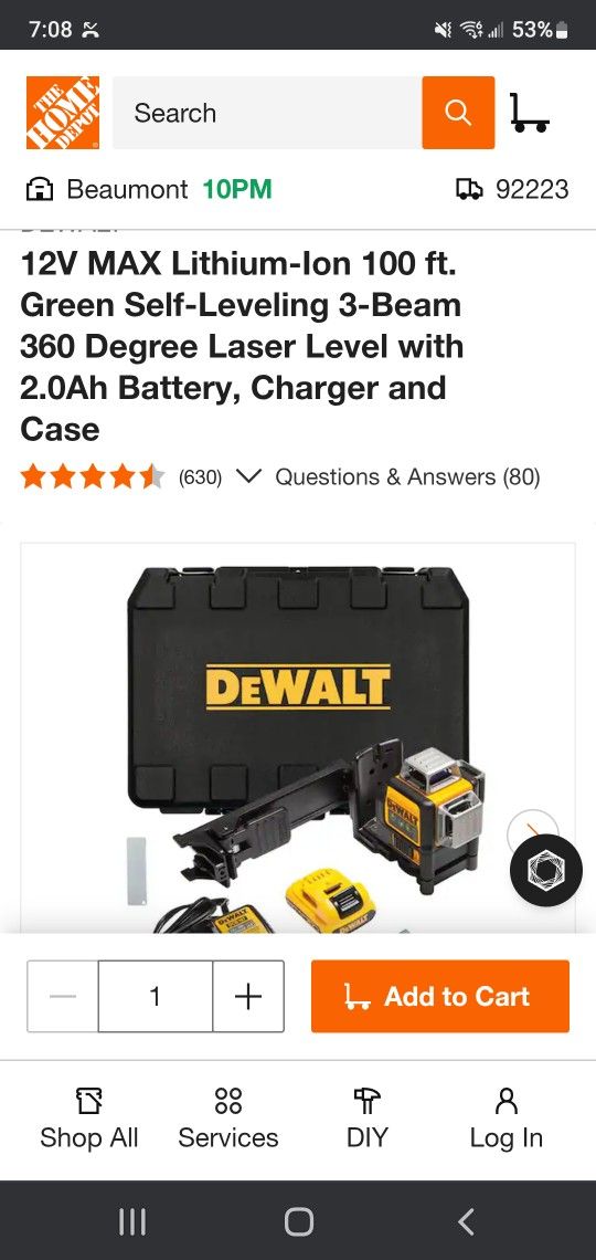 Dewalt 360 Green Line Laser