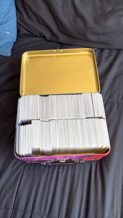 Metal Tin Box Full of Pokémon bulk mainly from ancient origins era, some older cards in there as well