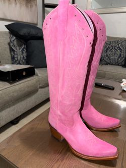Rockem Pink/Rosa Angie Gamuza Tall Cowgirl Boot size 8