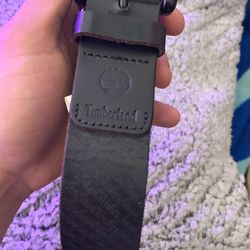 Black Timberland Belt