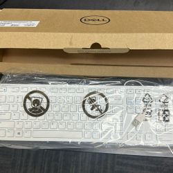 Dell keyboard- white - brand new! - usb.