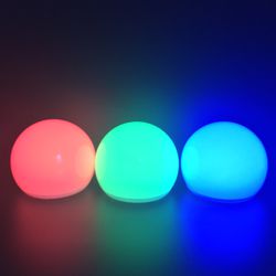 Rechargeable 3 inch LED Floating Pool Orb Light with Remote - Set of 3