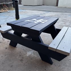 Kids wooden picnic table