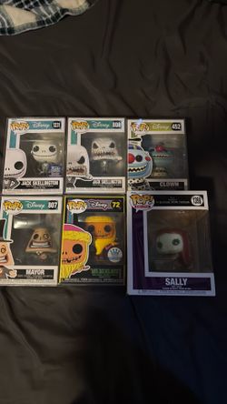 Nightmare before christmas funko pops!