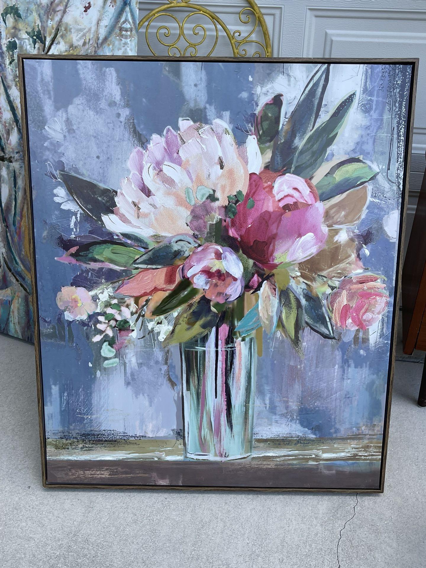 Beautiful Large Floral Art Painting. Pick Up in Jupiter .