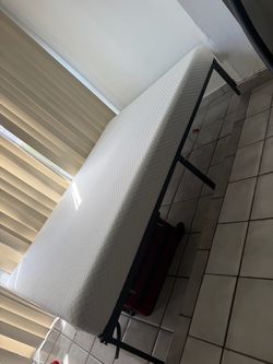 Full-size metal bed frame