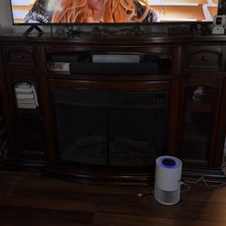 Fireplace media console