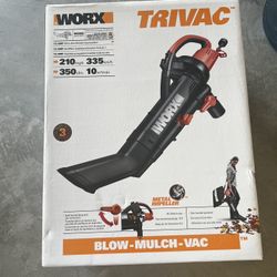 Worx 12 Amp 3- in-1 Electric Leaf Blower