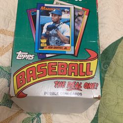 1990 Topps baseball the real one bubblegum cards
