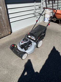 Rear bag push mower