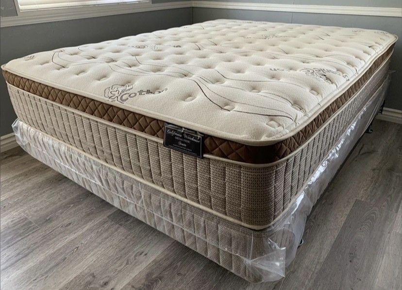 Ck Organic Cloud Edition Europillow Top 12inch Mattress!!