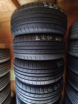 225/60R16 set 4 tires no wheels