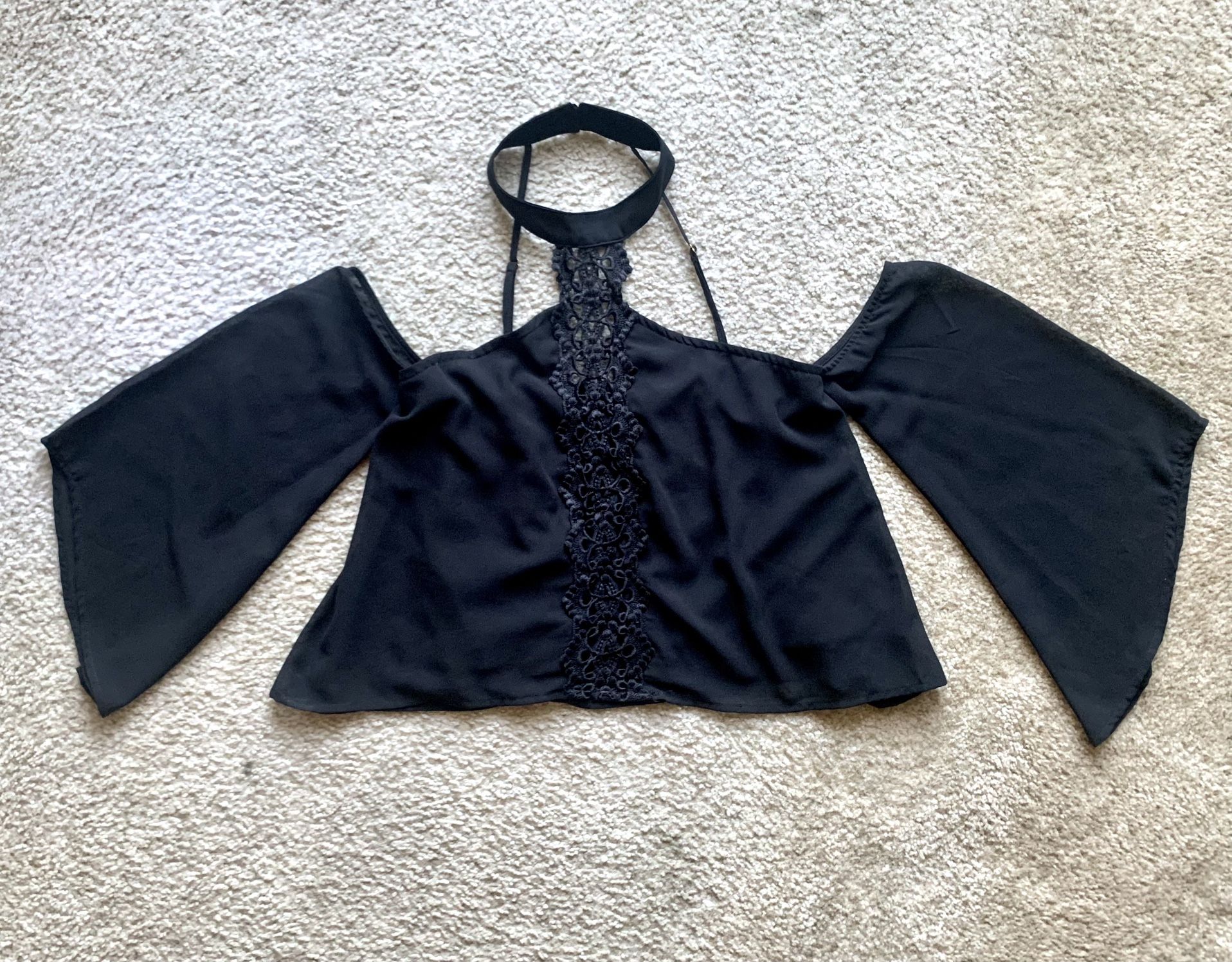 NEW-Cold Shoulder Top