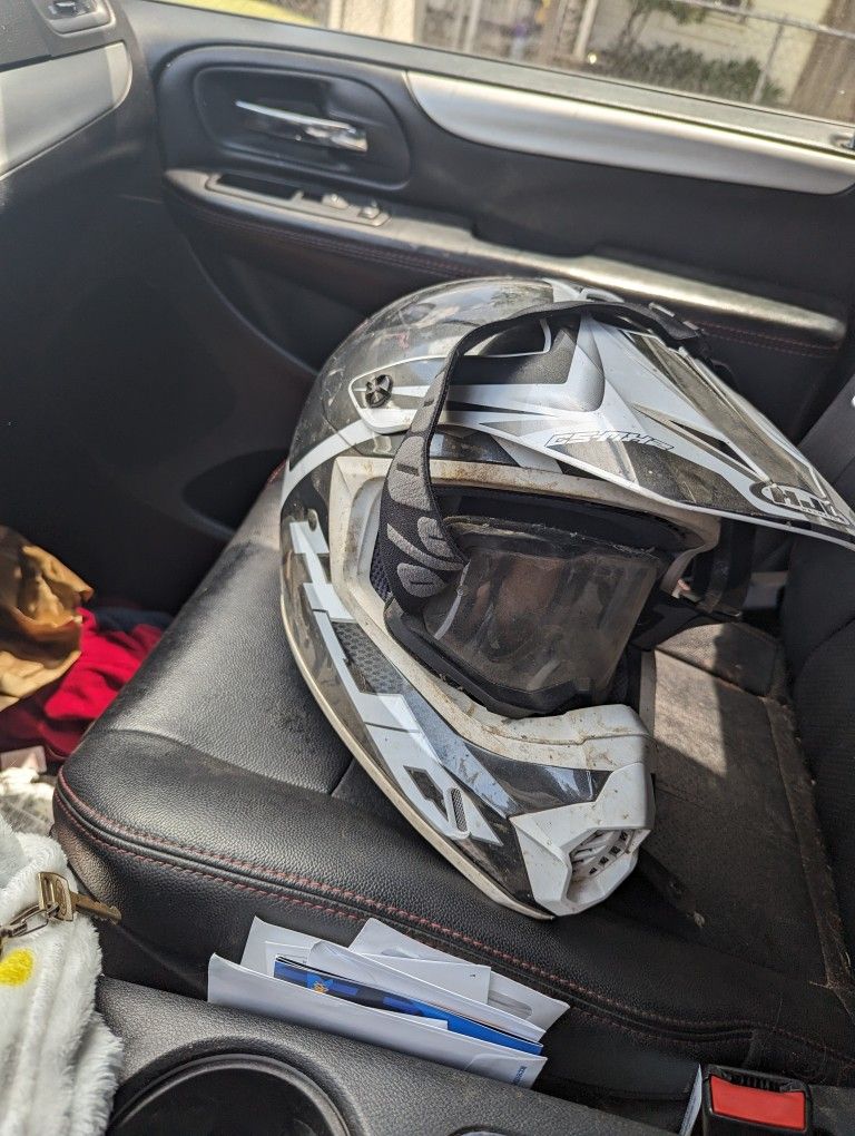 Dirt Bike Helmet With Goggles