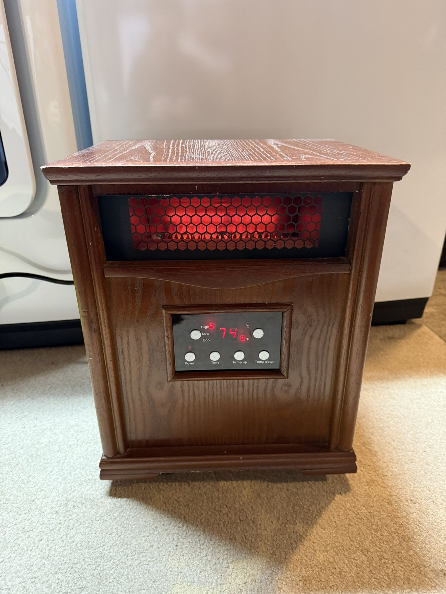 Wood Electric Space Heater